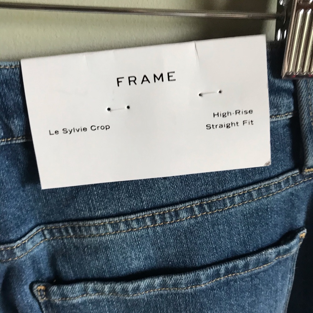 Frame Le Sylvie Crop Straight Leg Jeans size 32 - Picture 4 of 16